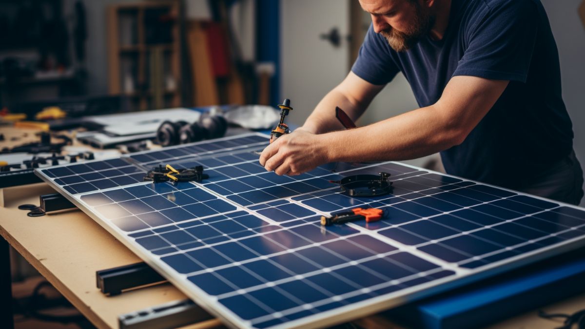 how to make solar panels at home