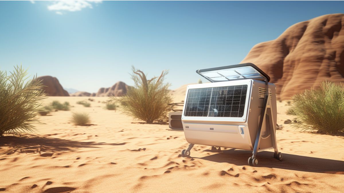 portable solar powered air conditioners