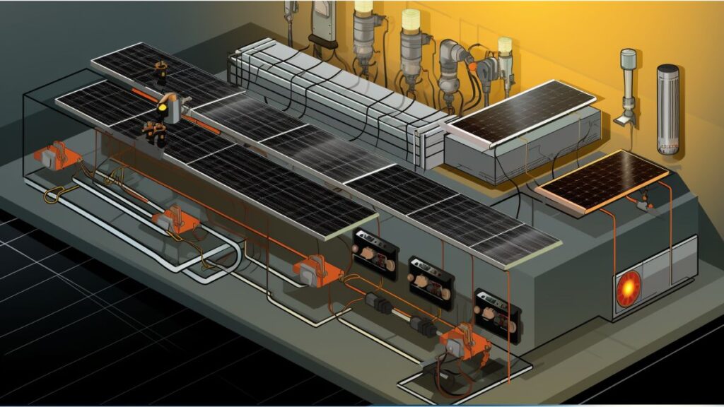 integrating solar battery