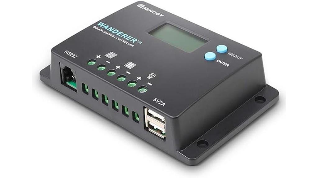 detailed review of renogy wanderer 10a solar charge controller