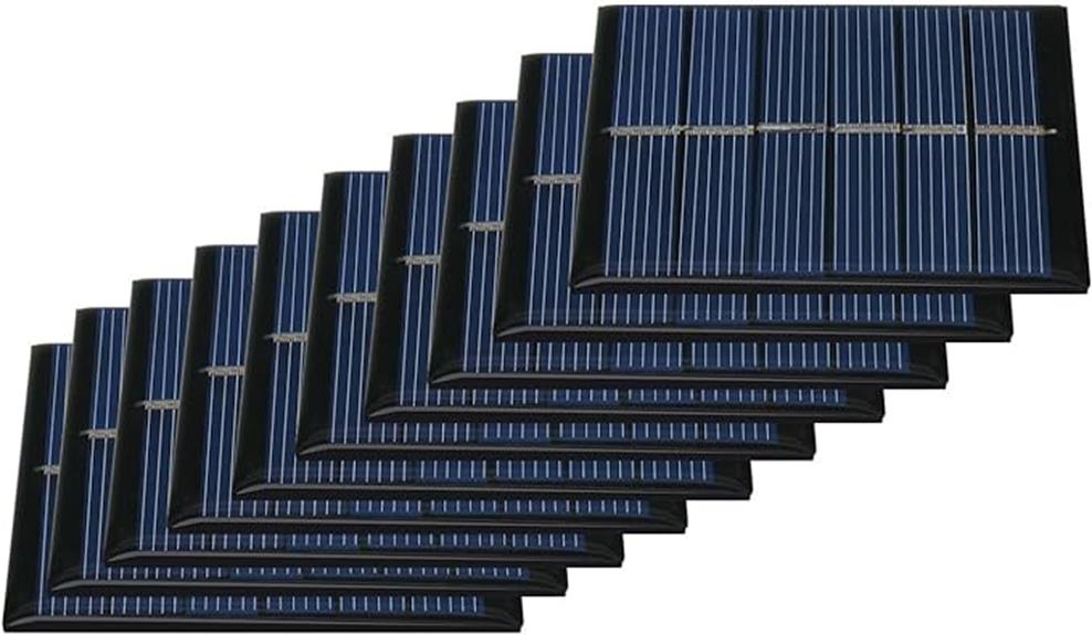 mini solar panels for power