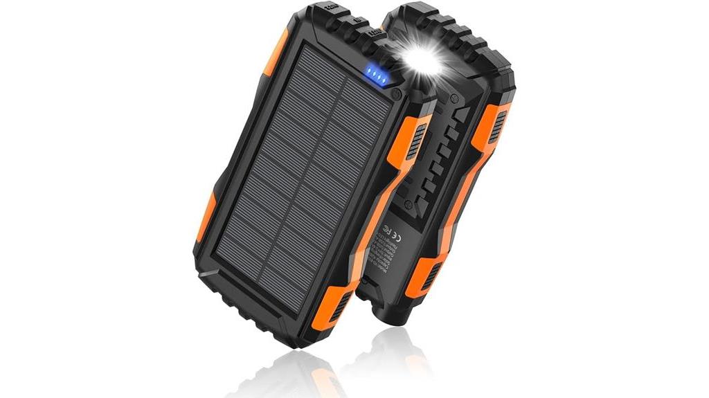 portable solar powered phone charger