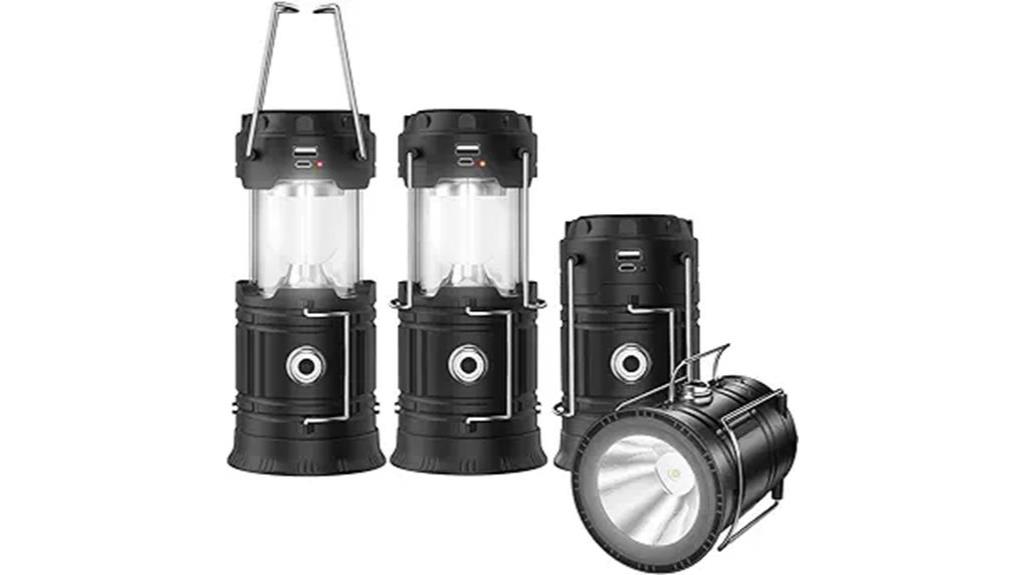 solar powered lanterns charge phones
