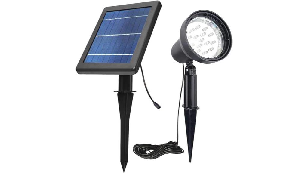 waterproof solar spotlights for outdoor use