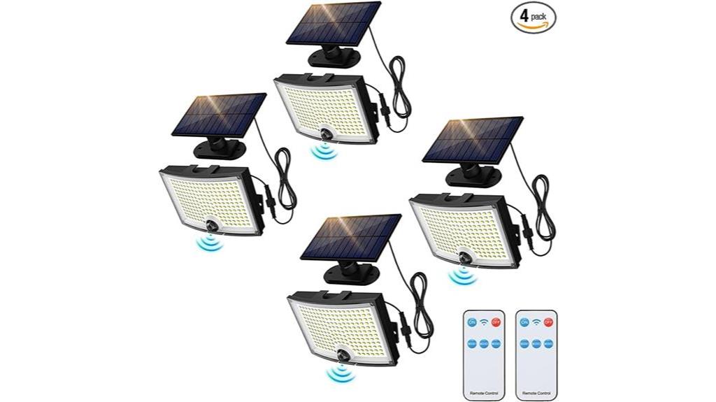 wireless solar lights with remote