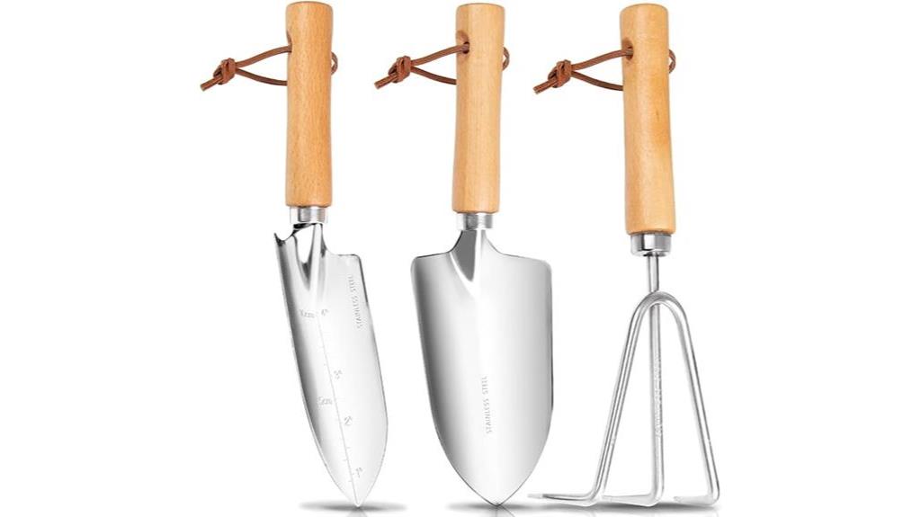 best gardening tools set with wood handle