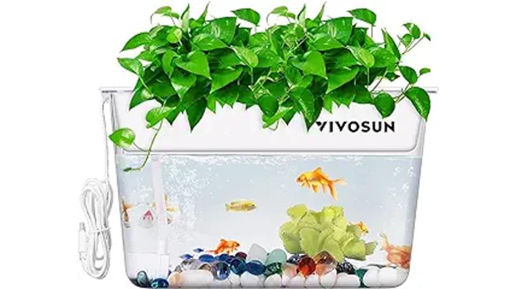 Vivosun indoor aquaponics fish tank