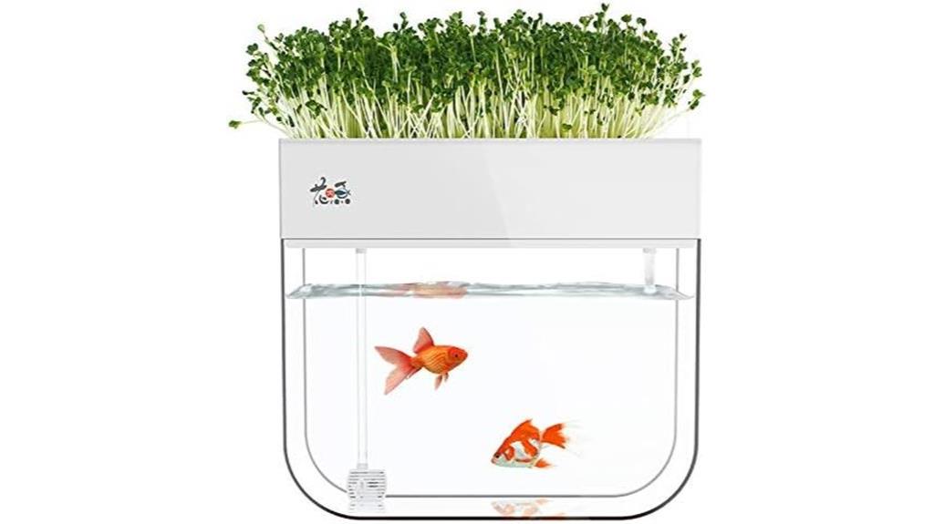 indoor aquaponics garden kit with fish