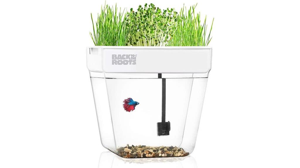 indoor aquaponics garden kit with fish tank