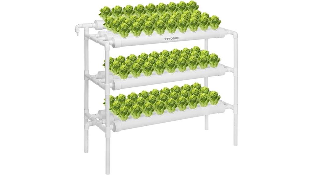 hydroponic system with 90 plant sites