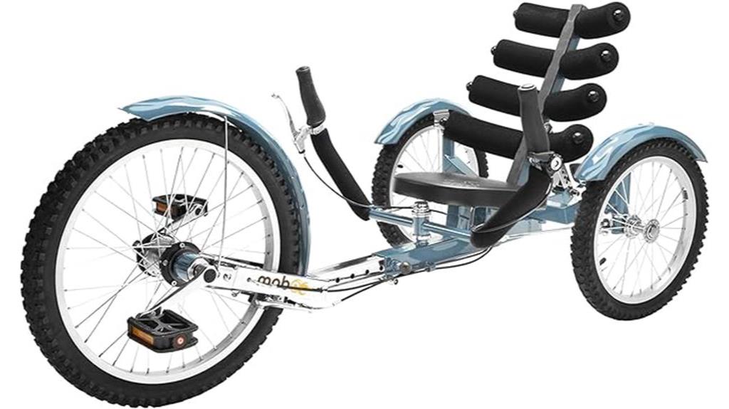 three wheel recumbent bike design