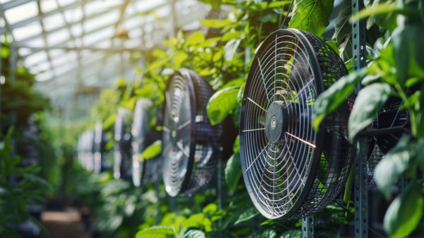 solar powered greenhouse fan