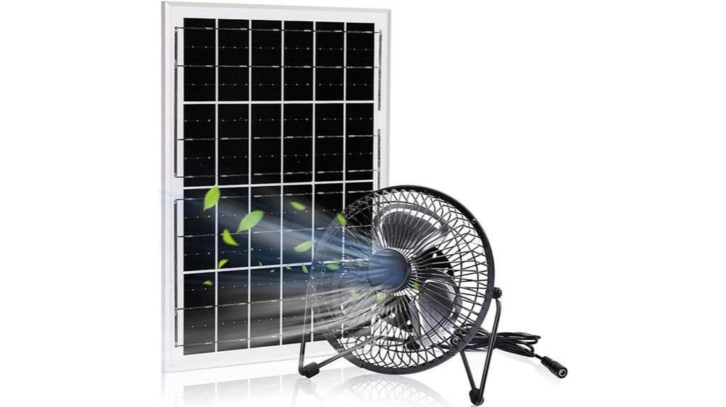 solar powered fan set