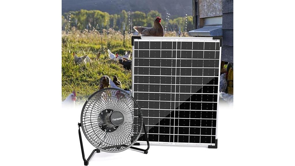 solar powered outdoor cooling fan
