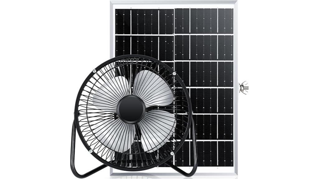 solar powered usb fan