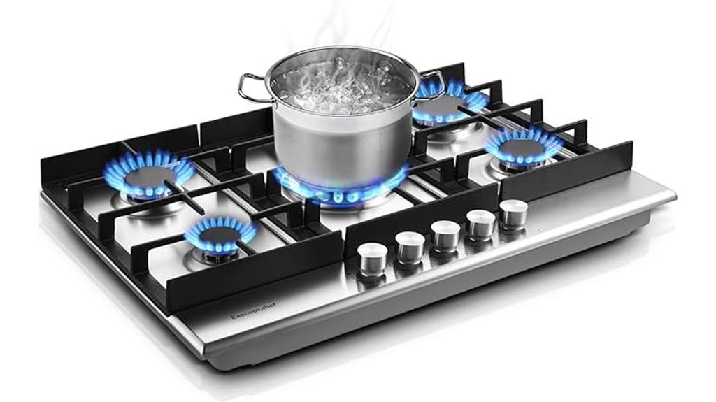 30-inch gas cooktop 5 burners