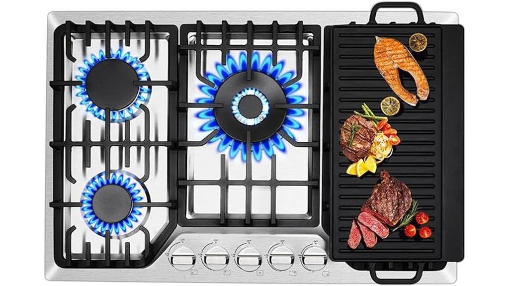 30 inch gas cooktop