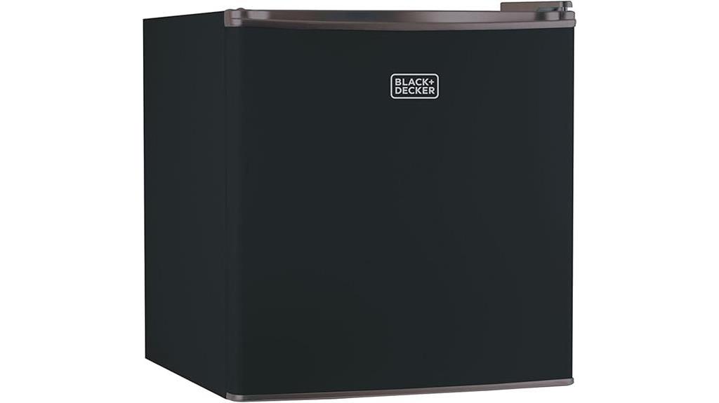 compact black decker energy efficient refrigerator 