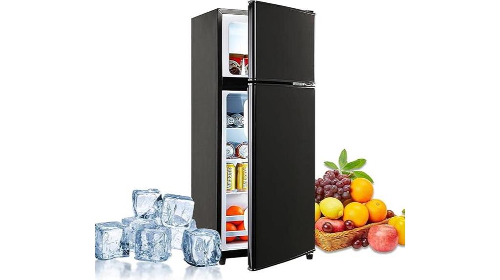 compact refrigerator with freezer