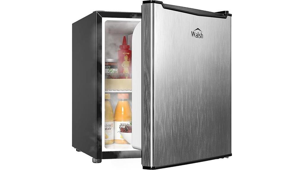 stainless steel energy-efficient mini refrigerator