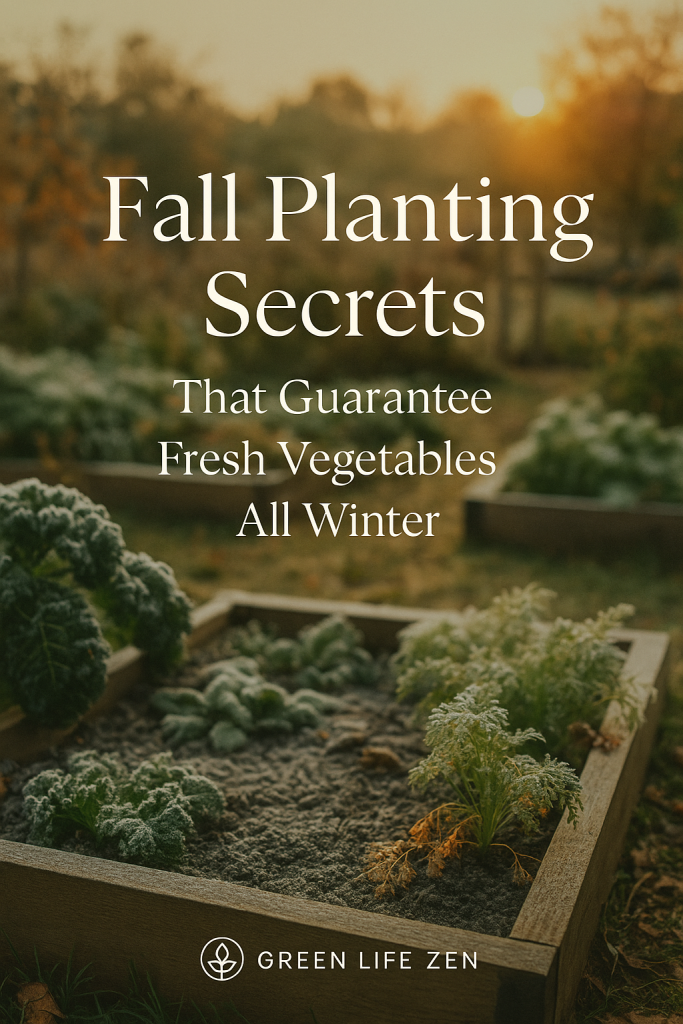 Fall planting vegetables for winter harvest