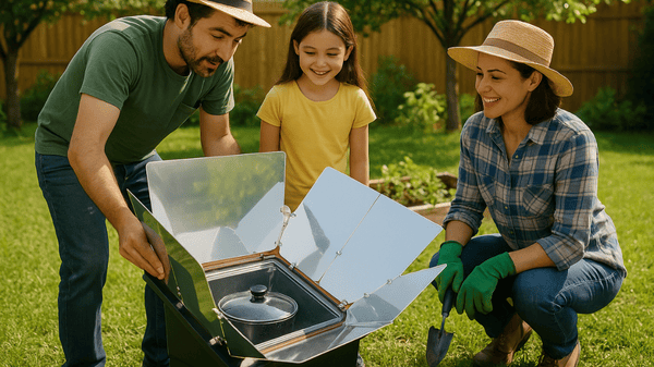 Eco-friendly backyard cooking with a DIY solar oven