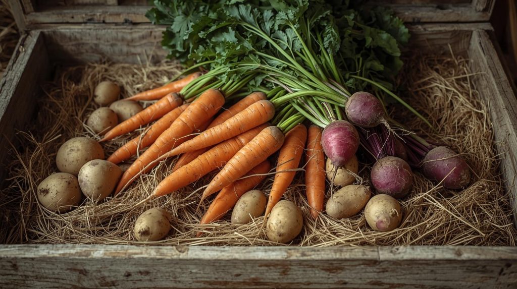 Storing carrots and beets for winter freshness