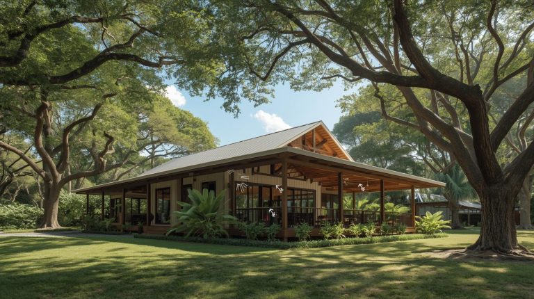 Tropical eco-home using passive cooling and natural ventilation