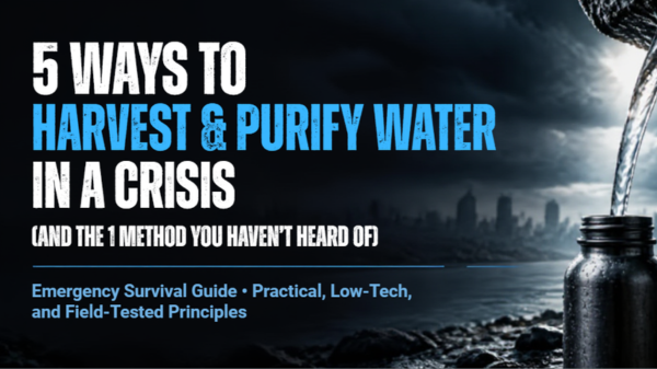 5 Ways to Harvest and Purify Water in a Crisis Banner